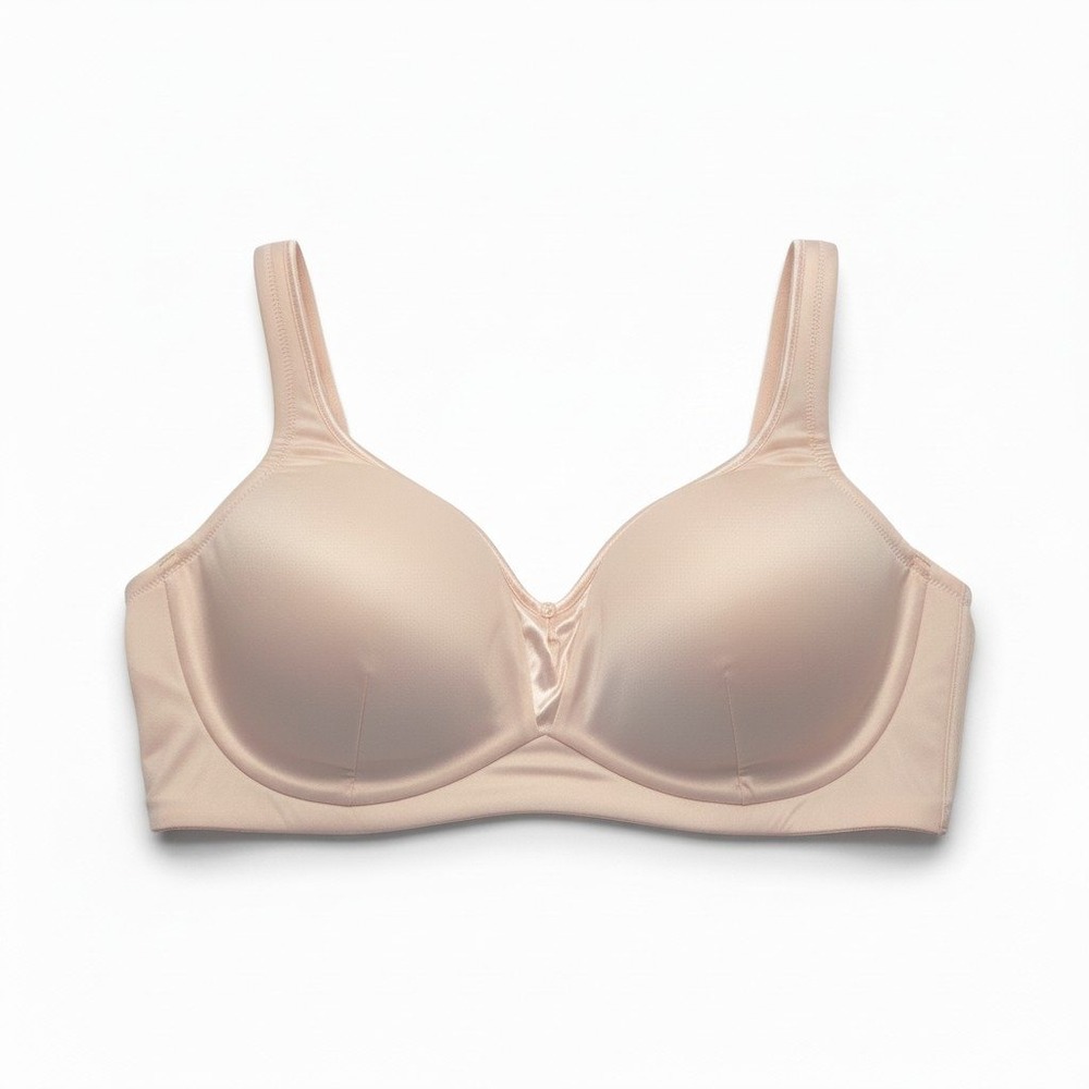 Olga by Warners Wire-Free Bra 42C Pink Satin Comfort Support 35002W